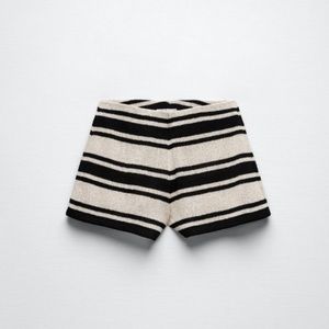 Zara Striped Knit Shorts Size Small